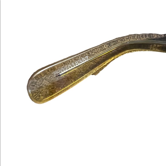 Celine Sunglasses CL40055I 55E Striped Yellow Square Frames Brown Gradient Lens - Picture 7 of 10